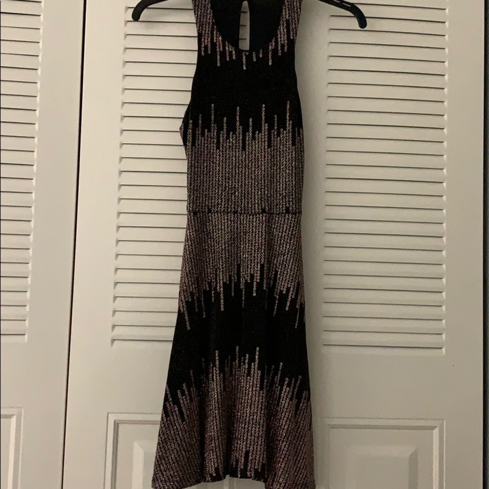 Halter dress with glitter